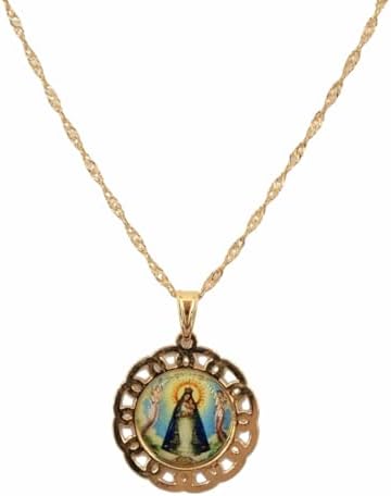 Amazon.com: Our Lady of Guadalupe Necklace – Turquoise Beads